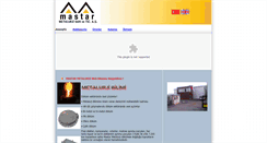 Desktop Screenshot of mastarmetalurji.com.tr